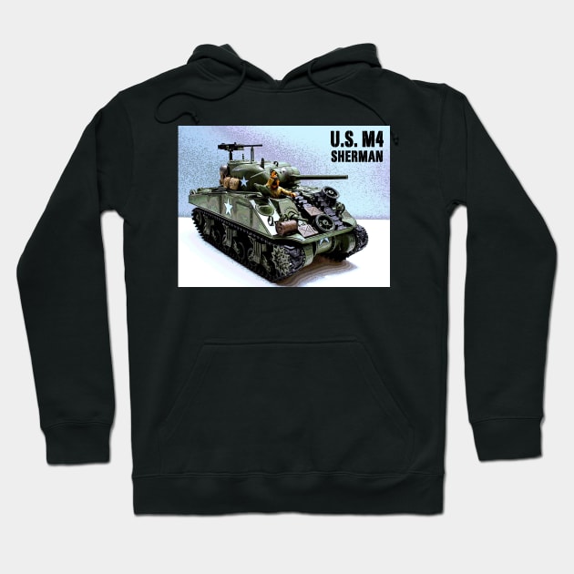 U.S. M4 Sherman Hoodie by Busybob